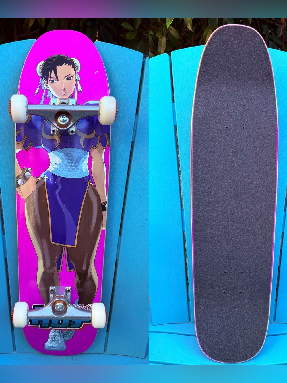HUF VS STREET FIGHTER CHUN-LI COMPLETE SKATEBOARD 8.5” FORGED HOLLOW INDEPENDENT